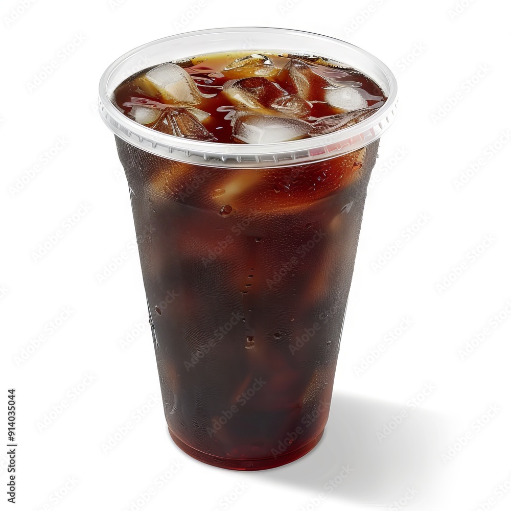 Iced Cola in Plastic Cup