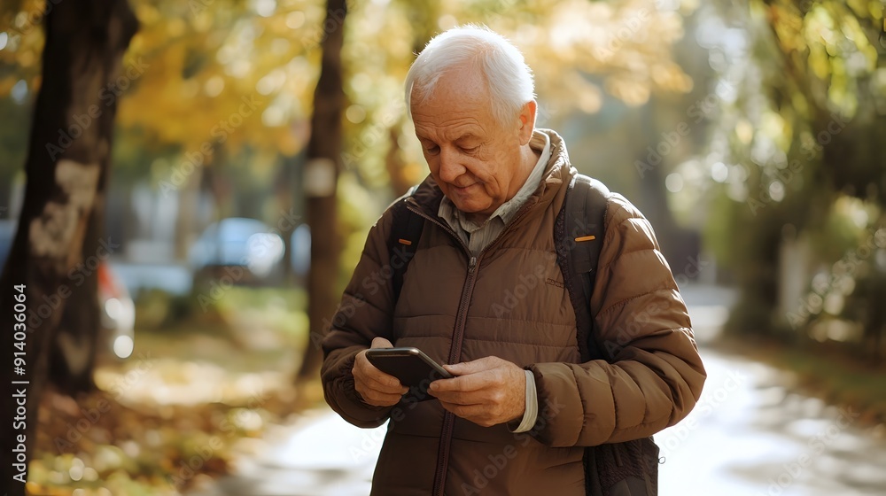 Elderly Person with GPS Tracking Device for Senior Safety and Location Monitoring Elderly Person with GPS Tracking Device for Senior Safety and Location Monitoring