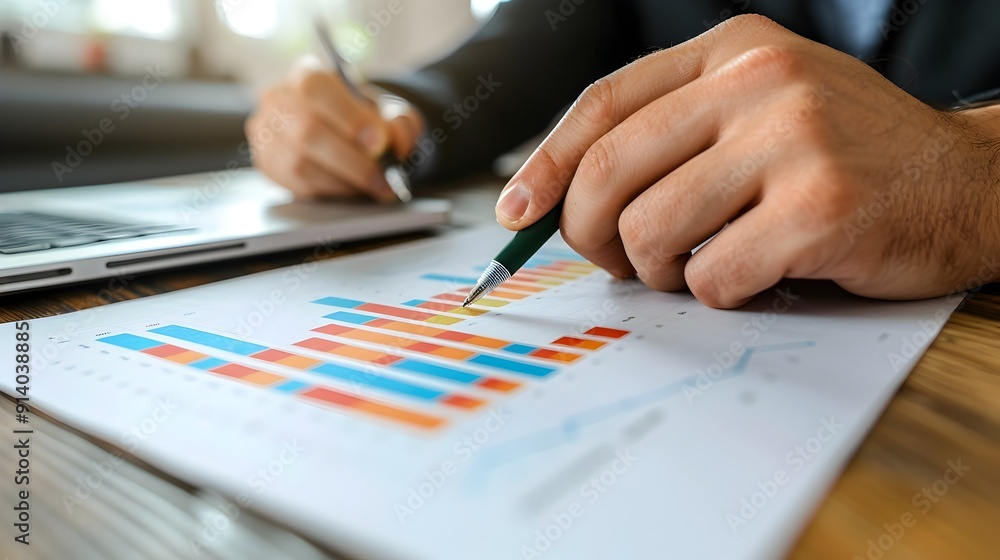 Analyzing Business Data with Charts and Graphs on a Desktop Analyzing Business Data with Charts and Graphs on a Desktop