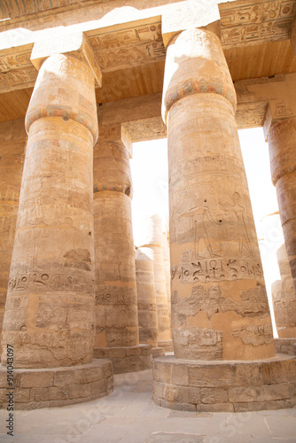 Obraz na płótnie Beautiful view of ancient Karnak Temple in Luxor, Egypt w salonie
