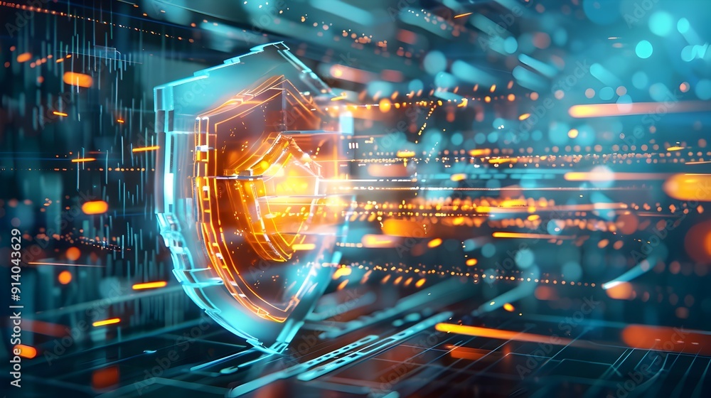 Digital Shield Protection Concept. Digital Shield Protection Concept.