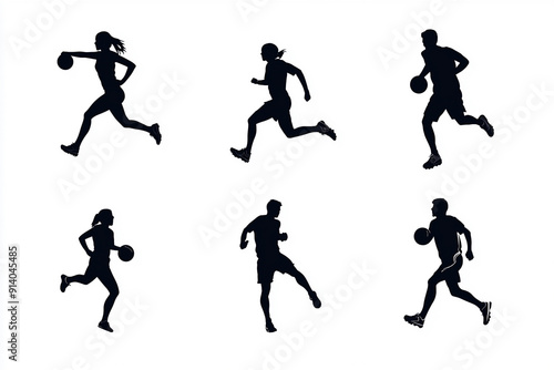 sport in black on white background,AI