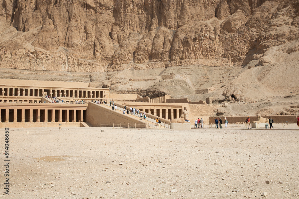 Beautiful view of the ancient temple of Hatshepsut in Luxor, Egypt