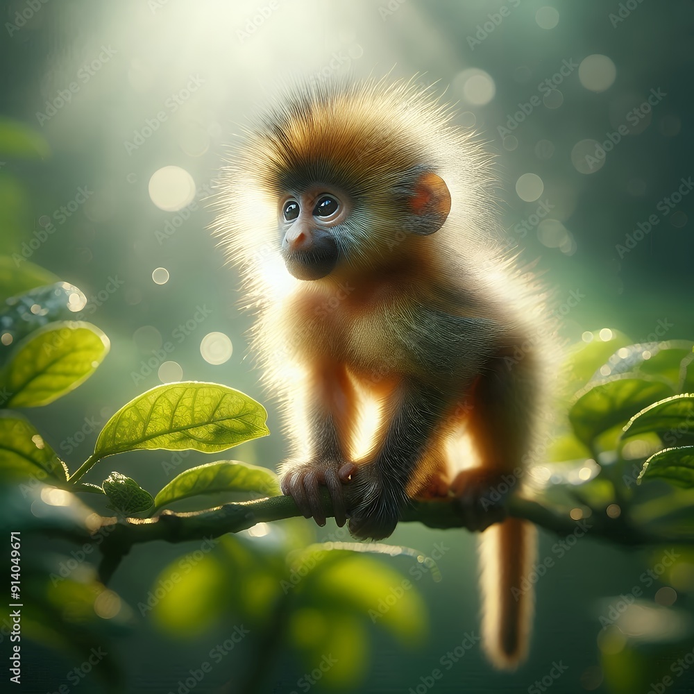 Fototapeta premium Nature’s Child Baboon