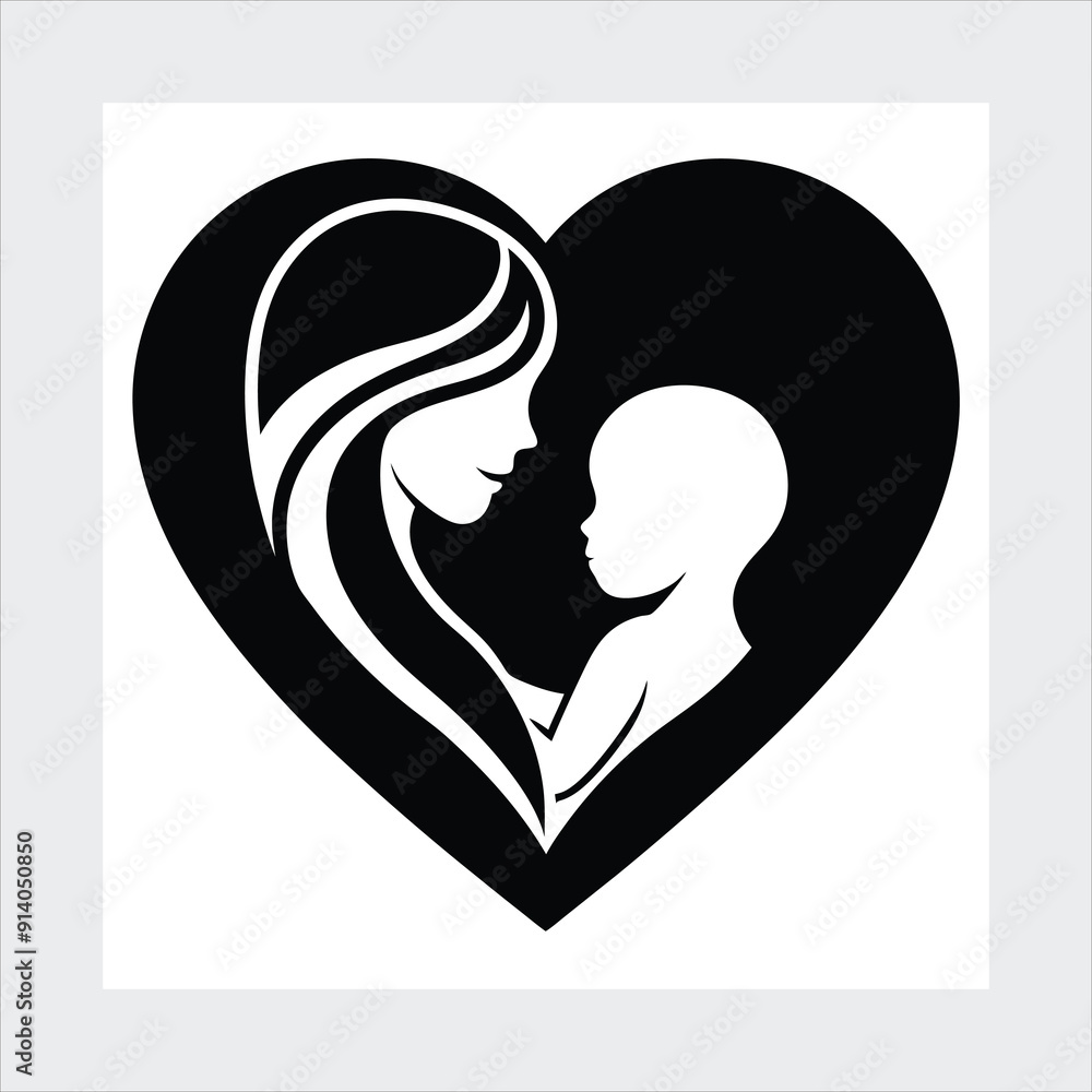 Mother with baby vector illustration