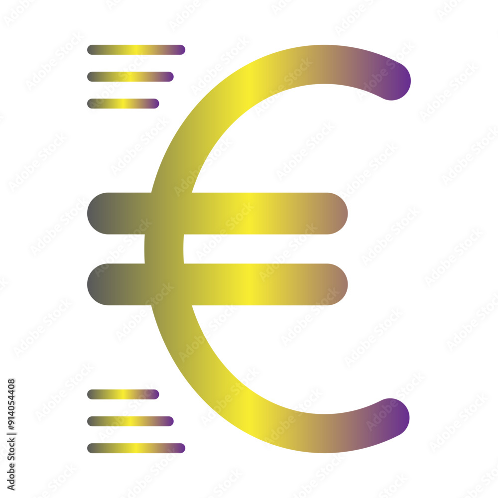 Fototapeta premium Euro Sign icon Design