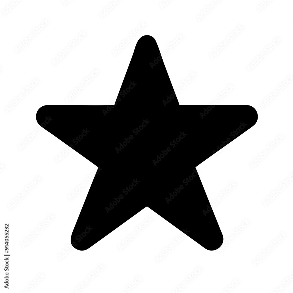 basic simple icon star isolated on white basic simple icon star isolated on white