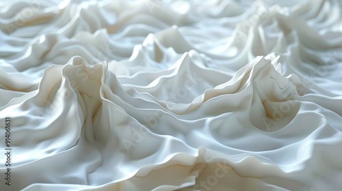 Folded paper texture with soft creases on a white background.