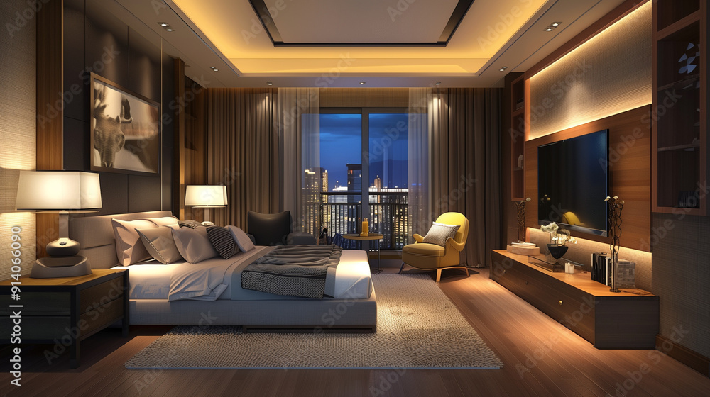 Naklejka premium モダンインテリア