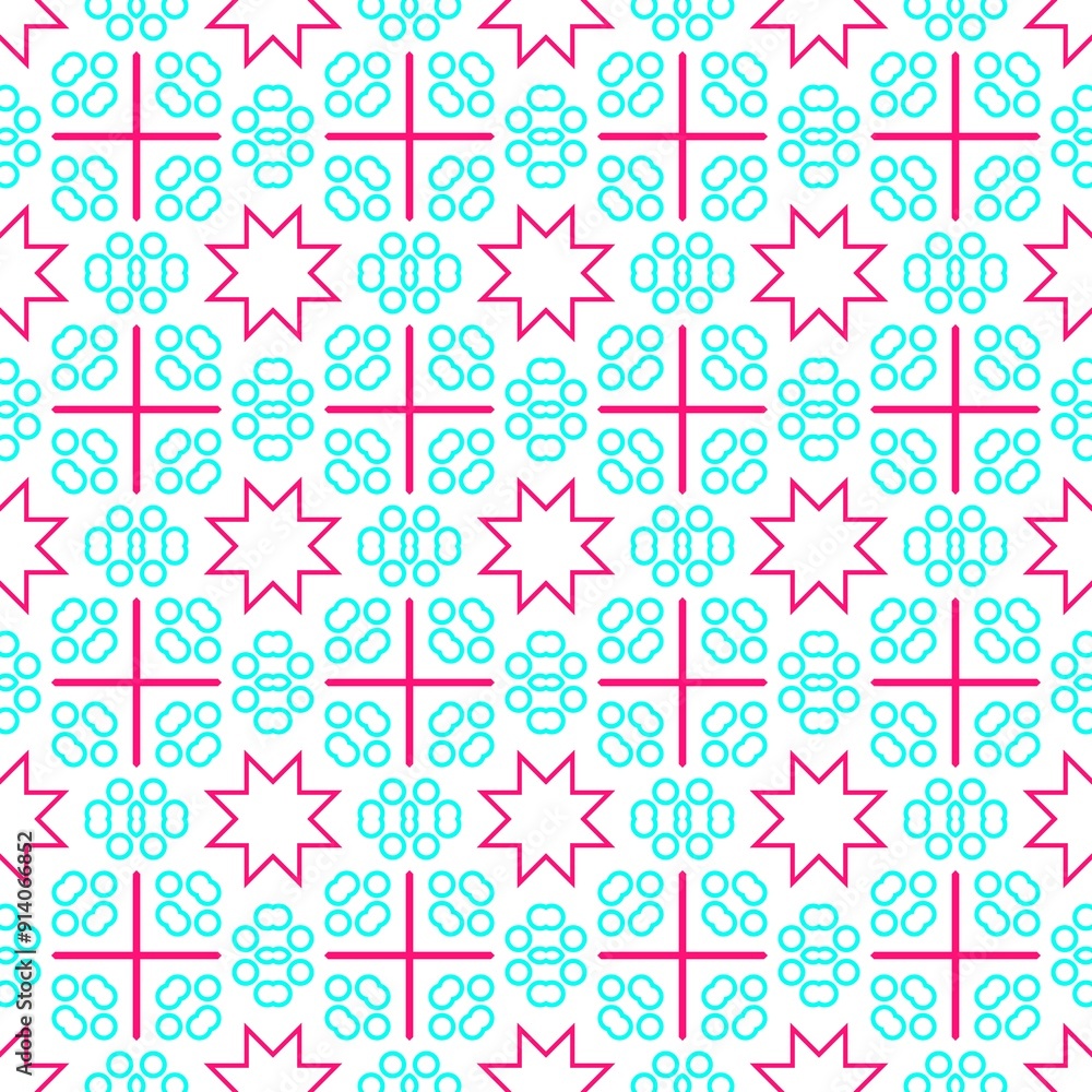 Seamless geometric pattern on a white background, perfect for backgrounds and textures Seamless geometric pattern on a white background, perfect for backgrounds and textures