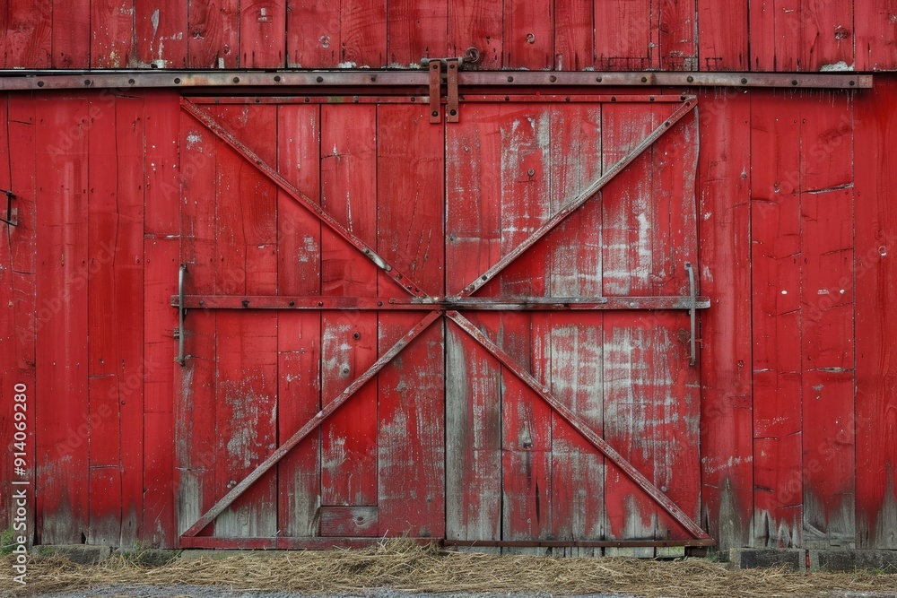 Door painted red Door painted red