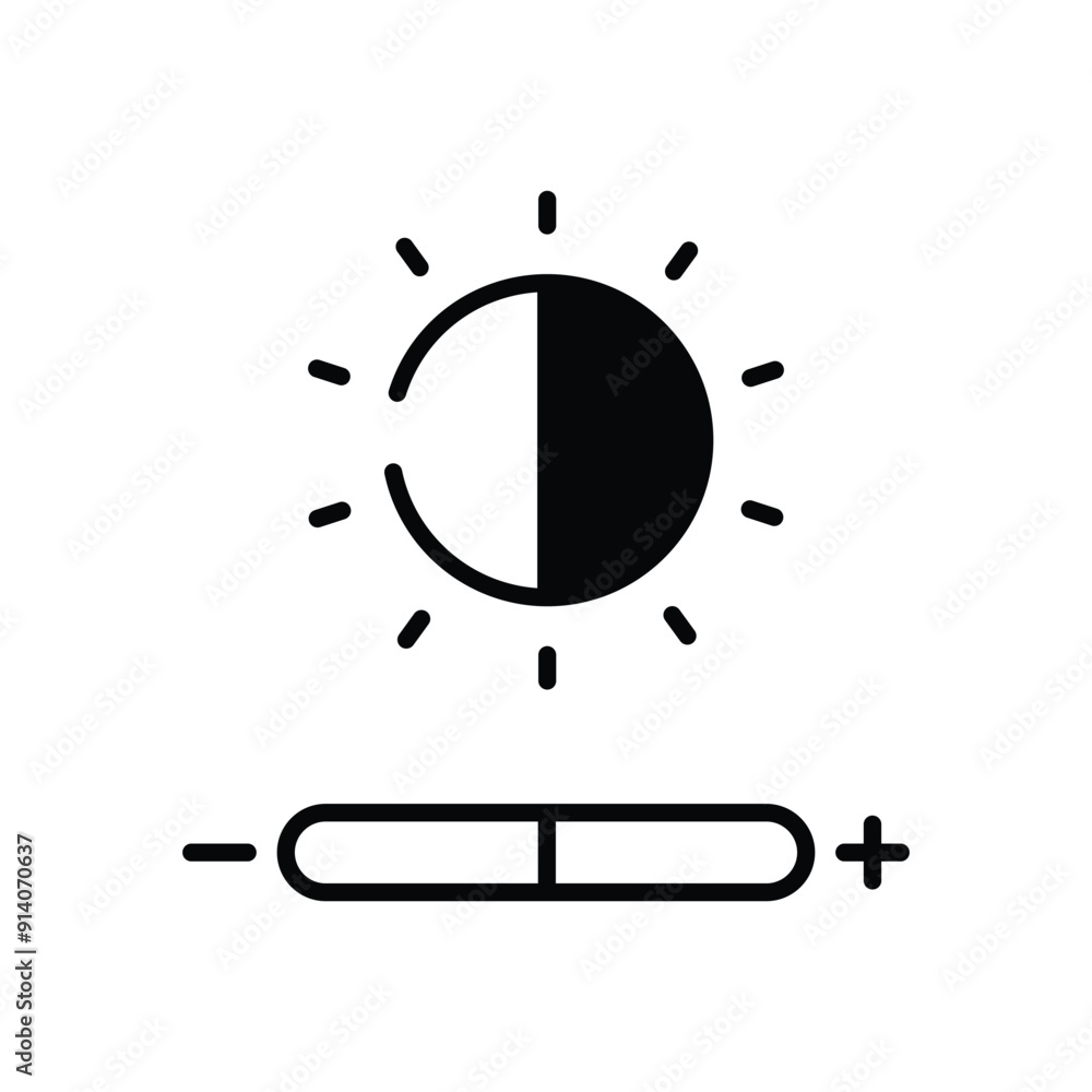 Brightness vector icon