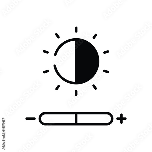 Brightness vector icon