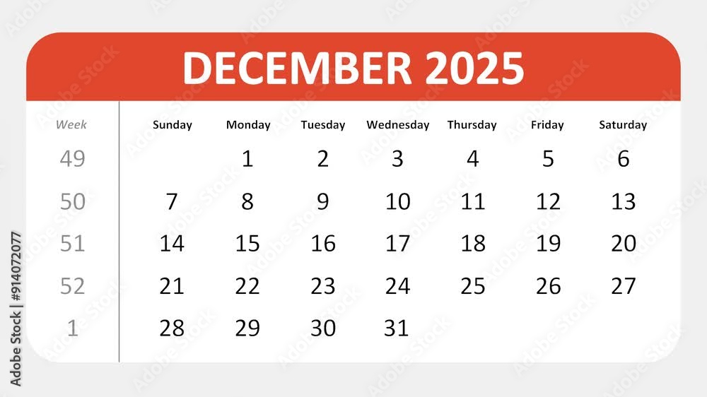 December 12, 2025: Animated 2025 planner showcasing December calendar, highlighting December 12th with space for tasks, notes, and to-do lists. December 12, 2025: Animated 2025 planner showcasing December calendar, highlighting December 12th with space for tasks, notes, and to-do lists.