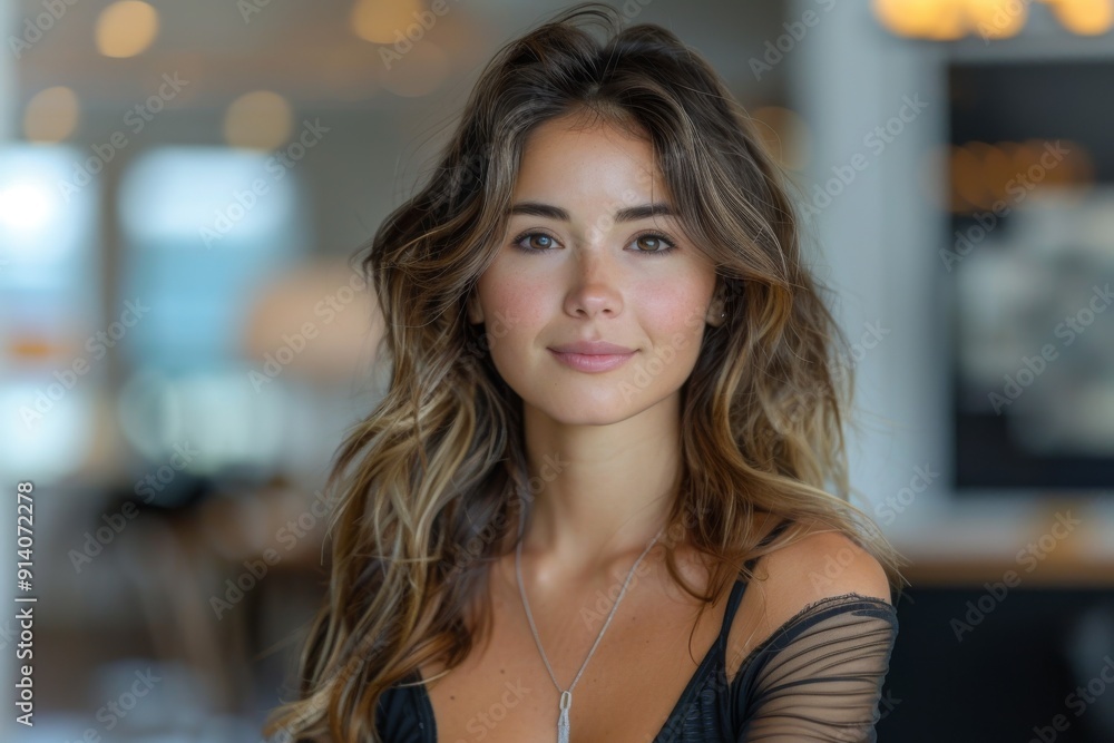 Beautiful Woman Gazing Into the Camera Beautiful Woman Gazing Into the Camera