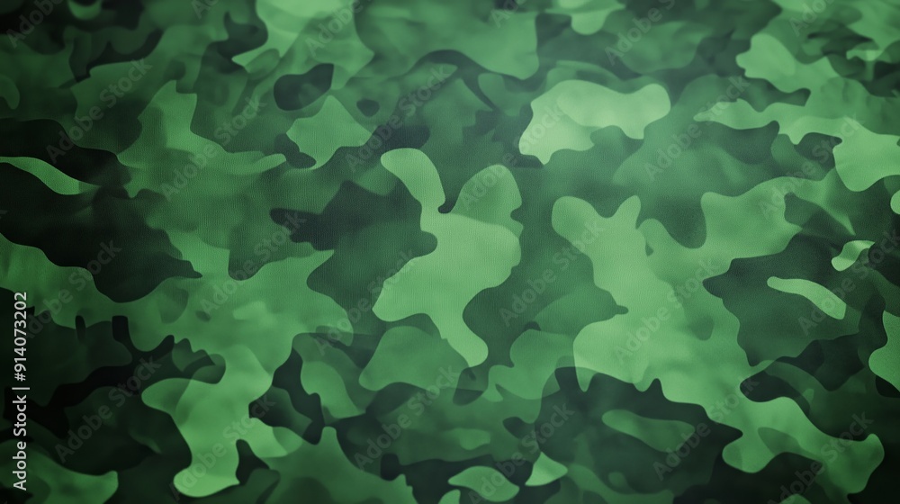 Abstract Green Camouflage Pattern and Texture Abstract Green Camouflage Pattern and Texture