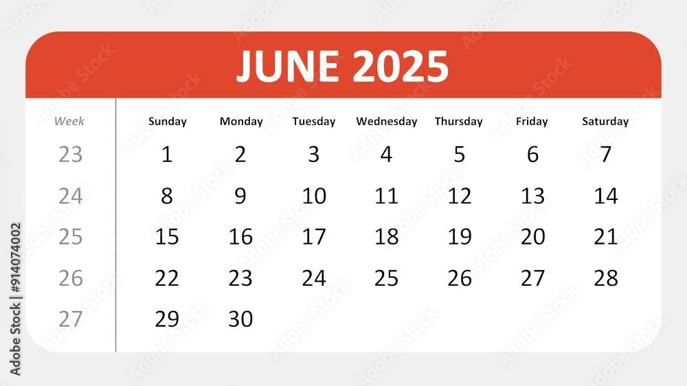June 6, 2025: Animated 2025 planner showcasing June calendar, highlighting June 6th with space for tasks, notes, and to-do lists. June 6, 2025: Animated 2025 planner showcasing June calendar, highlighting June 6th with space for tasks, notes, and to-do lists.