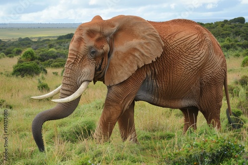 Tusked elephant in Addo National Park photo