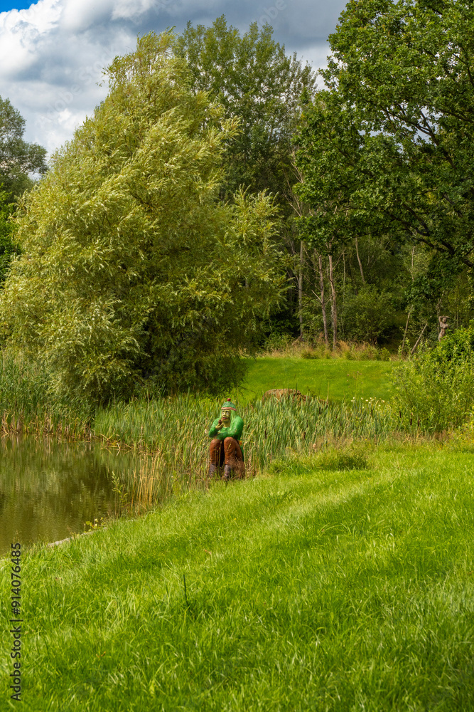 Fischteich mit Wassermann in Lipova/Hainspach 2 Fischteich mit Wassermann in Lipova/Hainspach 2