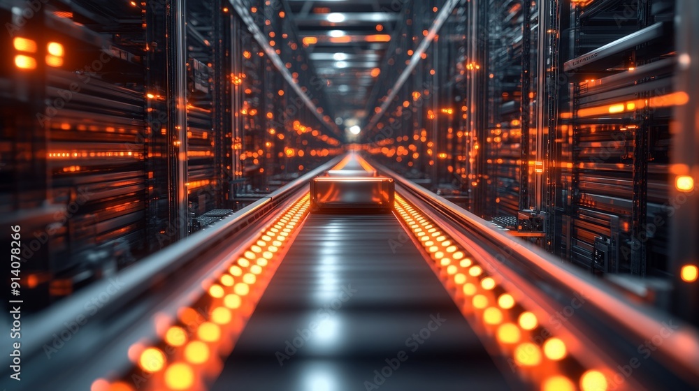 Fototapeta premium Future of Logistics: Abstract Surrealism in Supply Chain Management