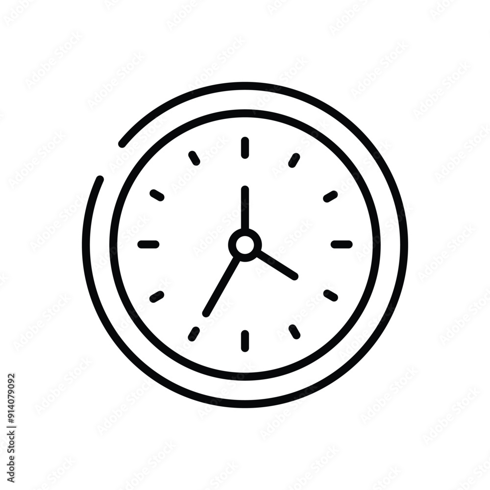 Clock Time vector icon Clock Time vector icon