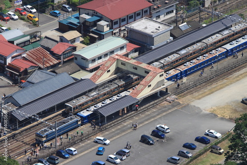 引退直前のELぐんまよこかわ号の到着に賑わう横川駅の風景_2024/8/3撮影 photo