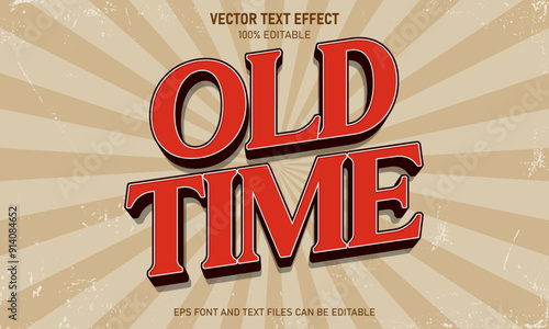 Oldtime 3d editable text effect