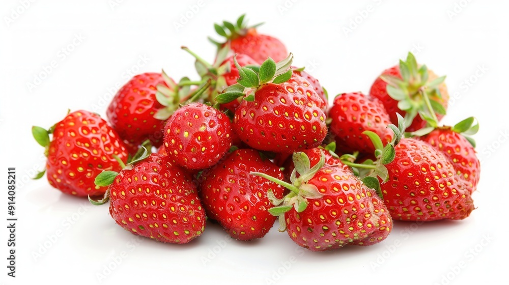 Fresh strawberry fruit over plain background Fresh strawberry fruit over plain background