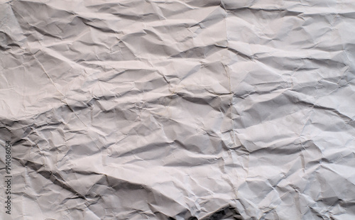 Obraz na płótnie White crumpled paper texture background. w salonie