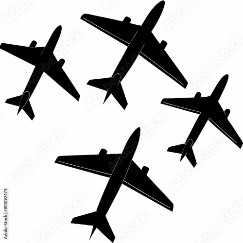set of silhouettes