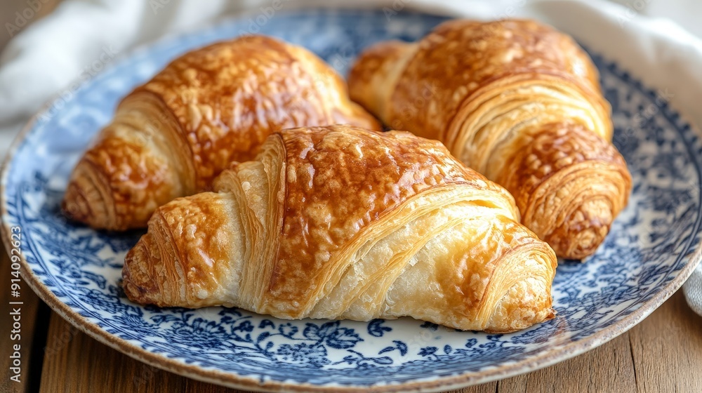 Golden Brown Pastry with Intricate Layers Golden Brown Pastry with Intricate Layers
