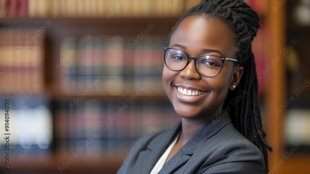 Young Legal Expert Posing in Office Space Young Legal Expert Posing in Office Space