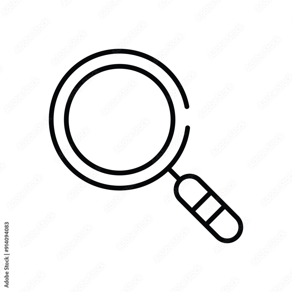 Magnifying Glass vector icon Magnifying Glass vector icon