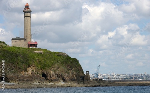 Phare du Portzic à Brest en Bretagne Finistère France photo