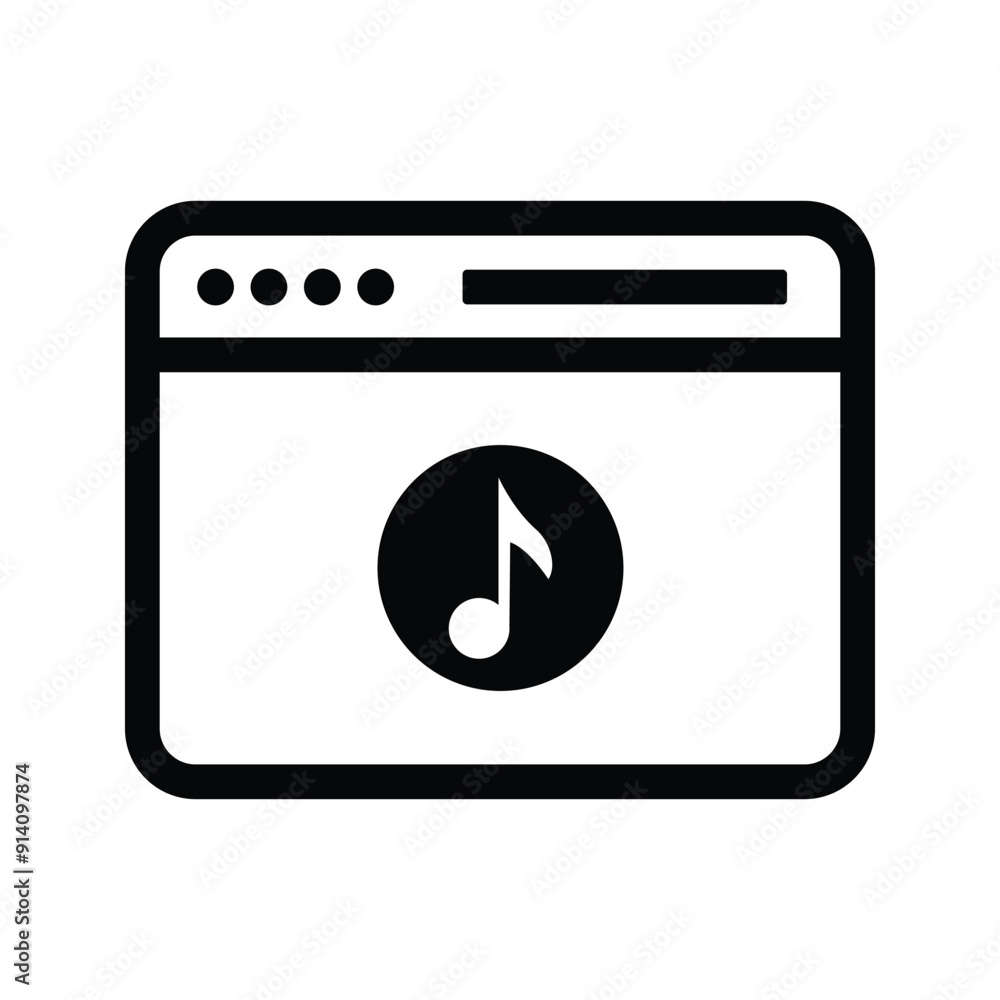Browser music icon Browser music icon