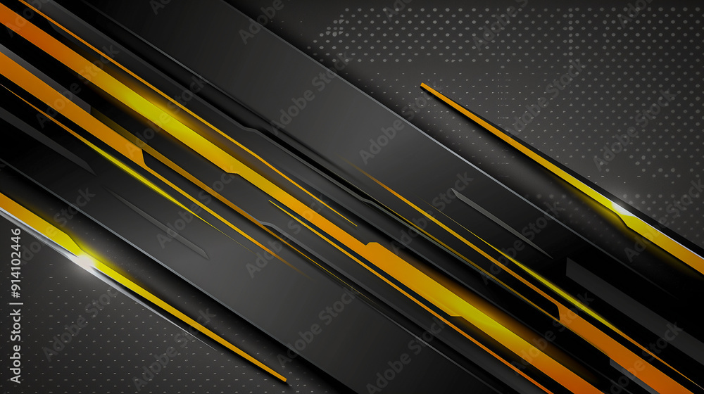Sleek Abstract Design in Black and Yellow.. Sleek Abstract Design in Black and Yellow..