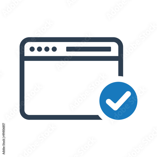 Browser approve icon