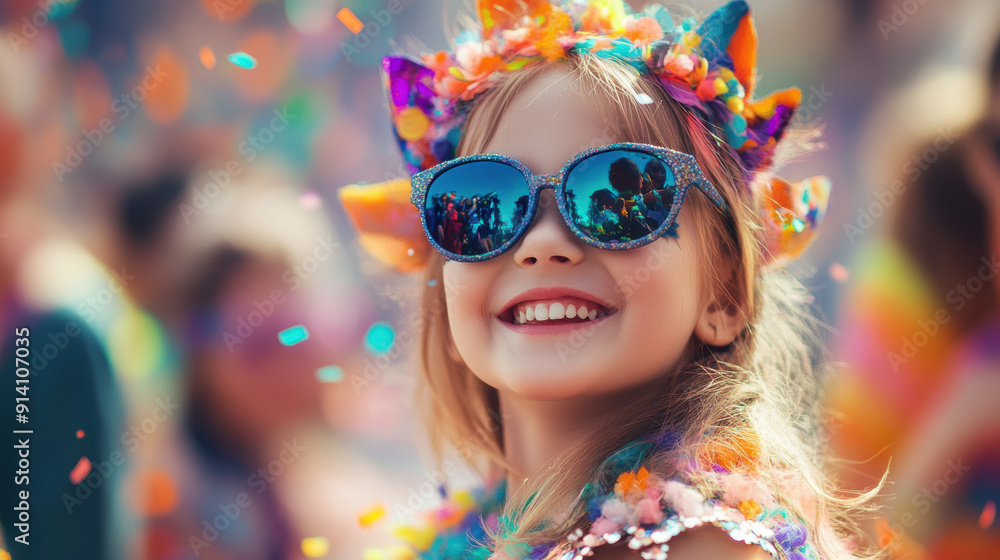 Joyful Child at Festival of Colors. Joyful Child at Festival of Colors.