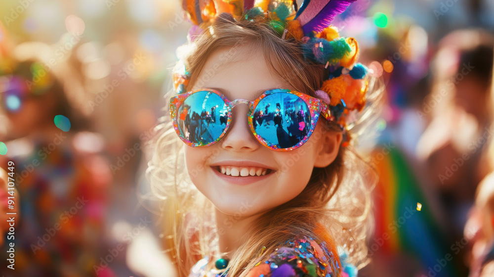 Joyful Child at Festival of Colors. Joyful Child at Festival of Colors.