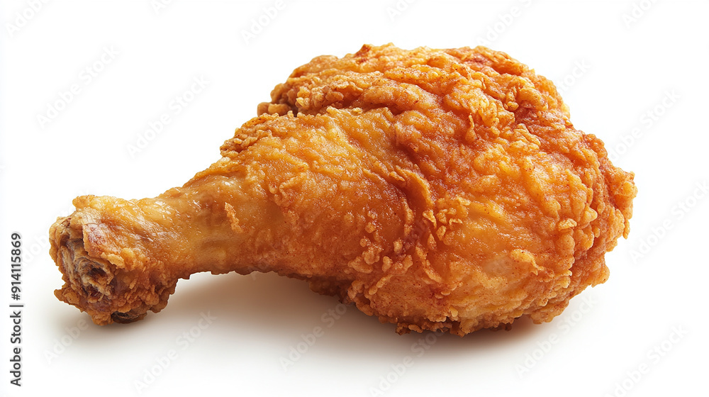 crispy fried chicken isolated on white background crispy fried chicken isolated on white background