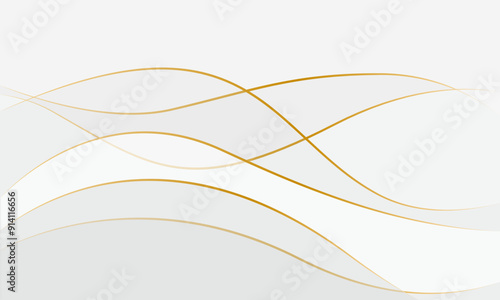 抽象的なゴールドの波線で組み合わせた高級感のある背景素材