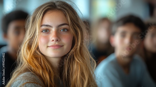 Wallpaper Mural Students Engage in Classroom Debate at Miumzlik High School During Morning Session Torontodigital.ca