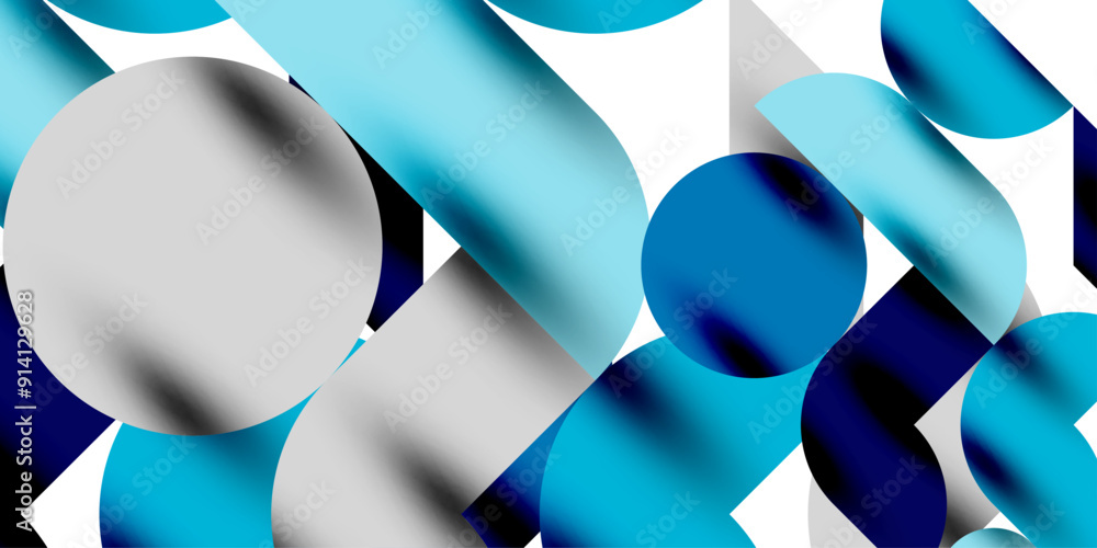 Tech minimal circular shapes geometric art. Vector modern circles Tech minimal circular shapes geometric art. Vector modern circles