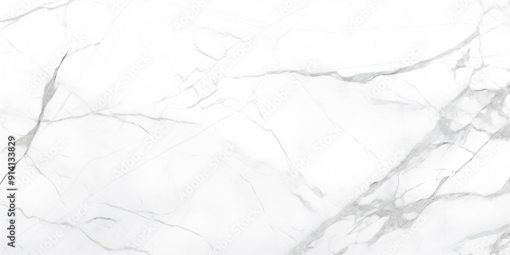 Obraz premium Clean white marble background with light grey veins, suitable for minimalist and contemporary architectural projects