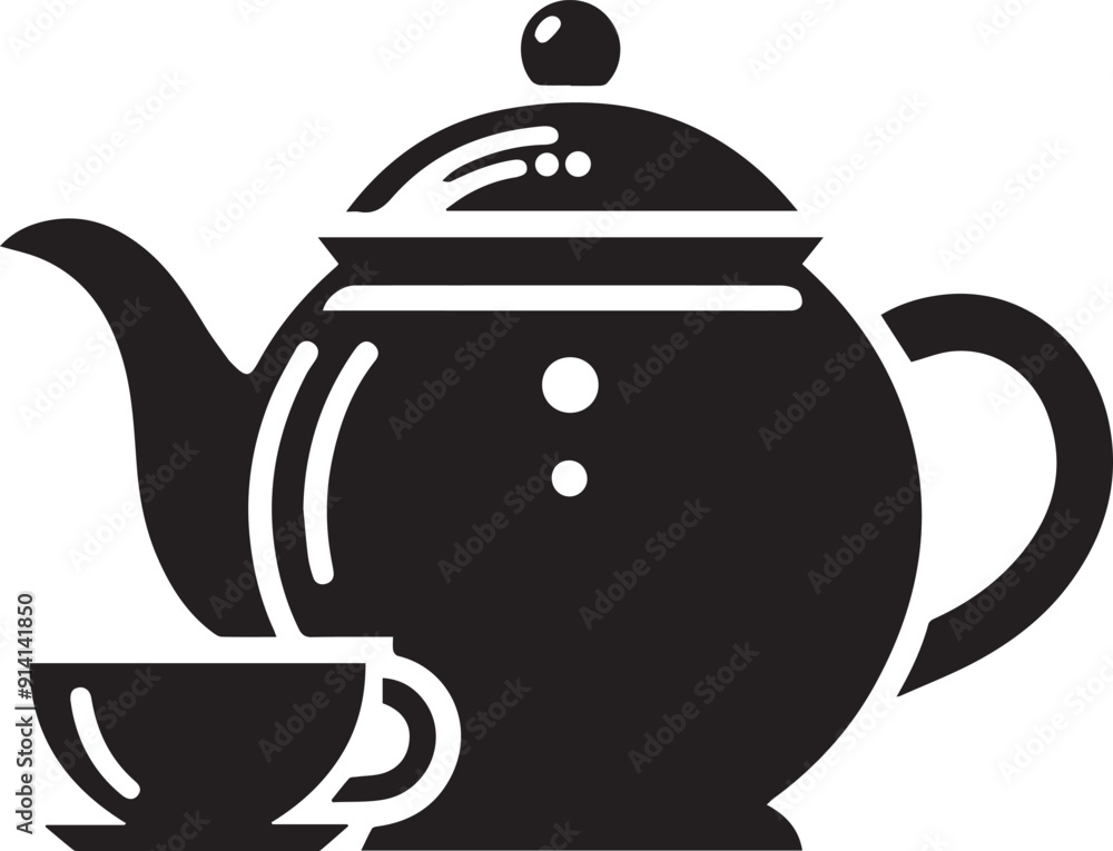 teapot vector silhouette illustration logo teapot vector silhouette illustration logo