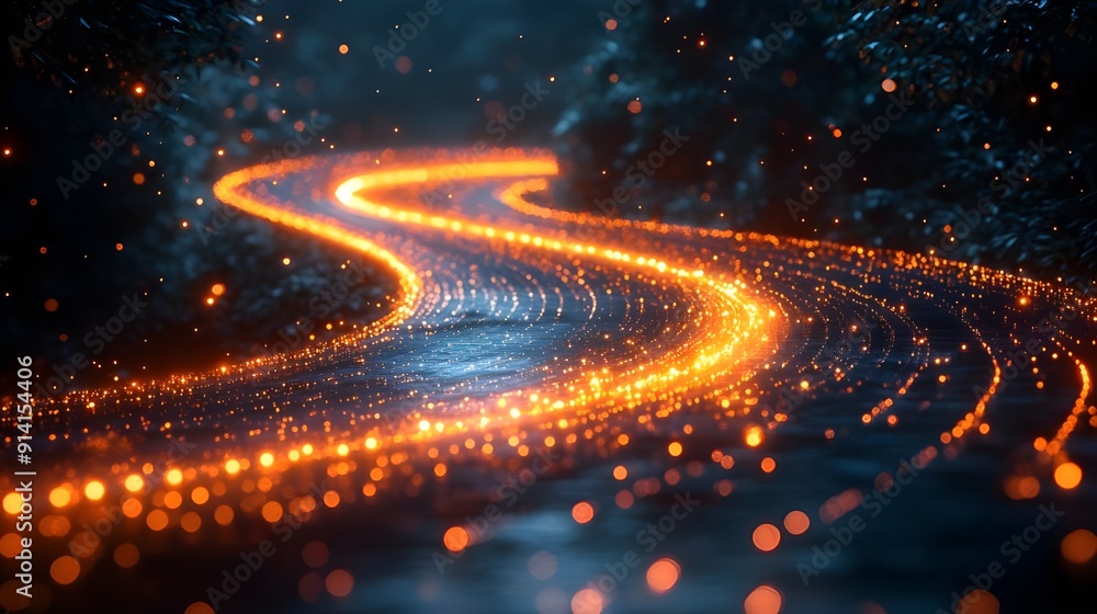 illustration image for write article online of fiber optic transaction data on internet network. Generative AI illustration image for write article online of fiber optic transaction data on internet network. Generative AI
