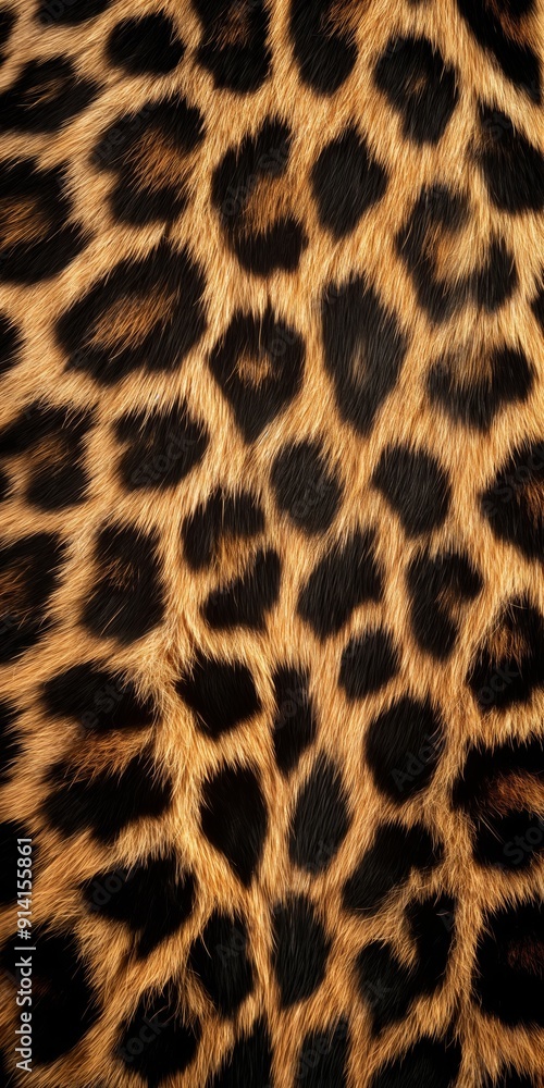 A close up of a leopard's fur with black and brown spots. The fur is very detailed and the spots are very close together A close up of a leopard's fur with black and brown spots. The fur is very detailed and the spots are very close together