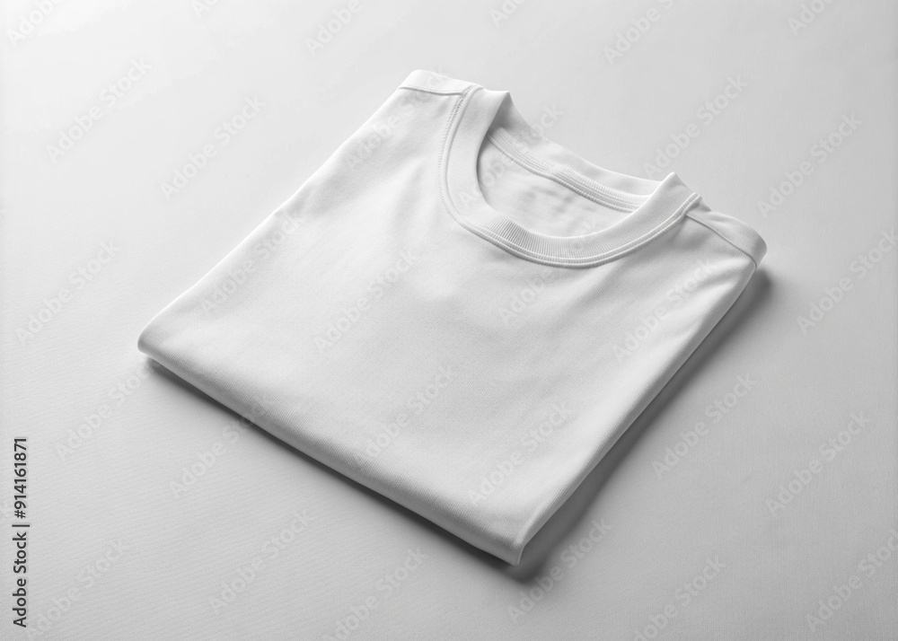 Blank fold tshirt white Blank Folded TShirt Mockup isolated on a White Background Blank fold tshirt white Blank Folded TShirt Mockup isolated on a White Background