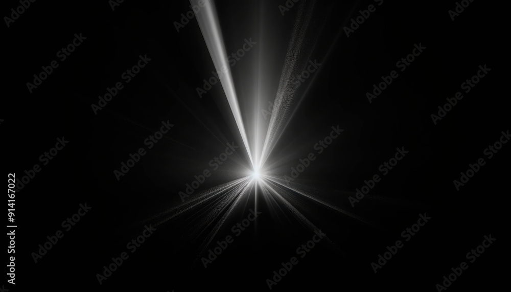 Brilliant Beam of Light Piercing Through Darkness from a Single Point Source Brilliant Beam of Light Piercing Through Darkness from a Single Point Source