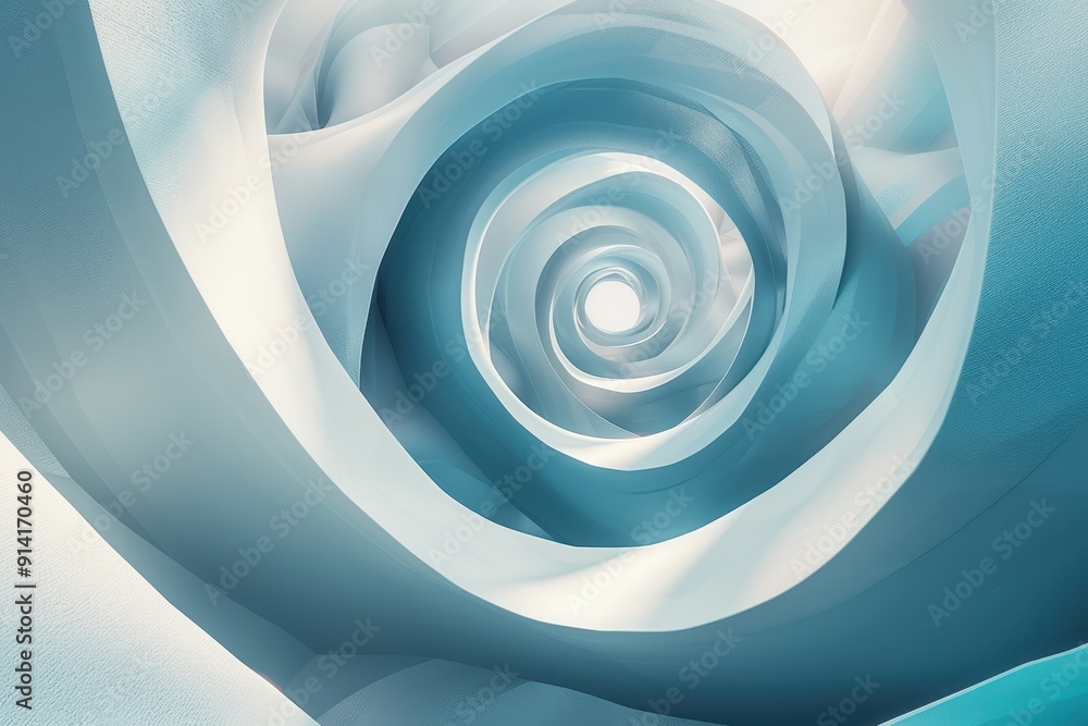 Abstract Blue Spiral Abstract Blue Spiral